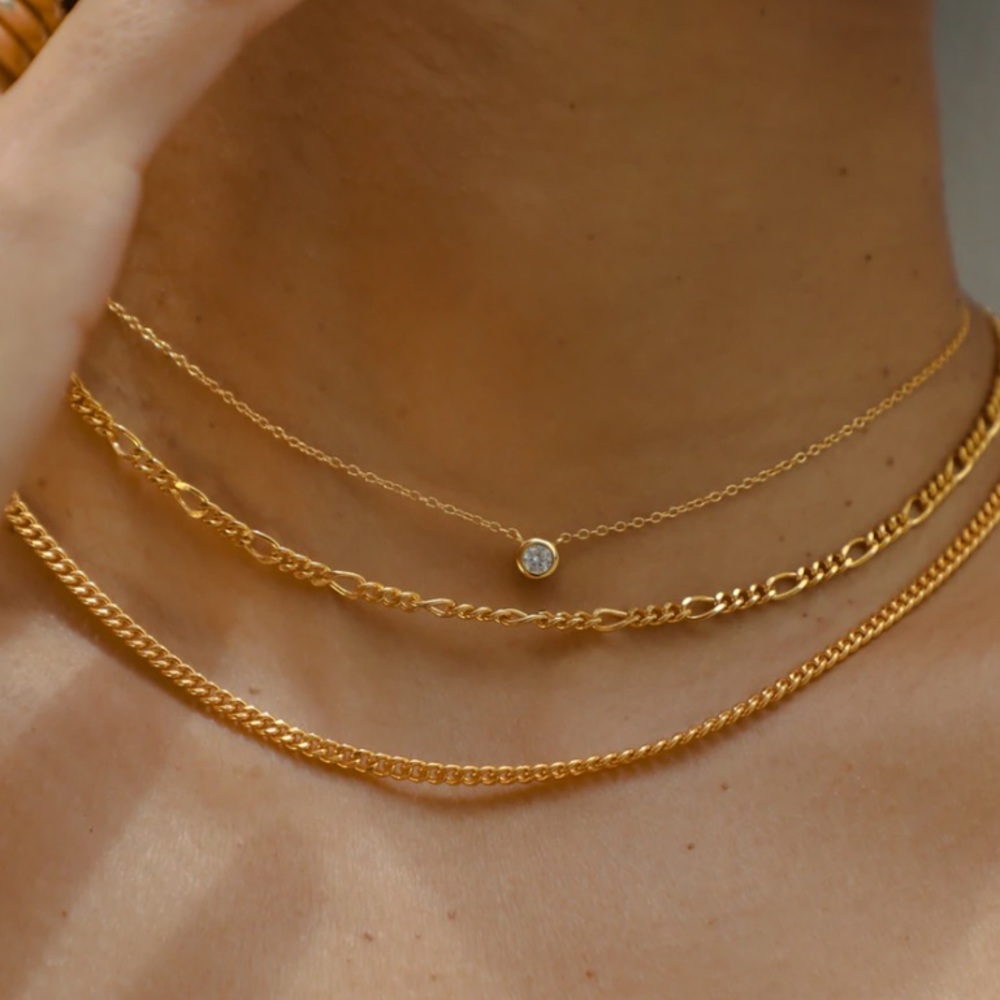 CZ round Necklace